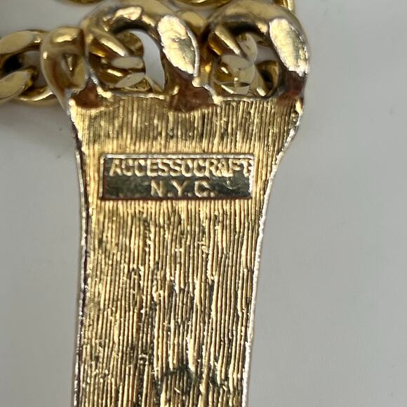 80s Accessocraft gold chain belt 1980s vintage main image 12